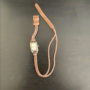 Brown wrap watch